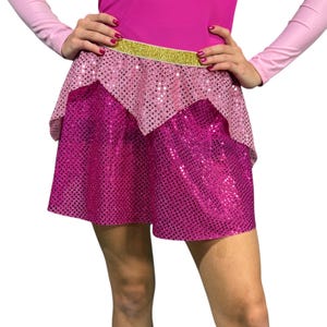 Pink Princess Running Skirt - Sparkly Athletic Skirt