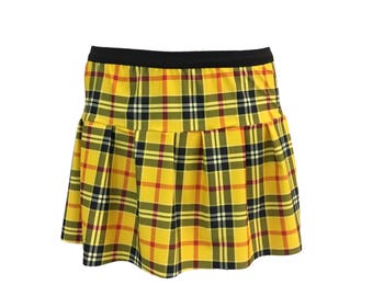 Plaid Yellow Running Skirt | Christmas Skirt | Irish Skirt | School Girl Skirt | Darla Finding Demo | Yellow Plaid Skirt