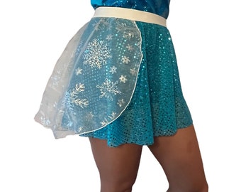 Elsa Inspired Snow Princess Running Skirt