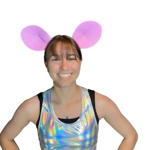 Mouse Ears - Nonslip Athletic Headband | Pink Ears for Mouse Costume