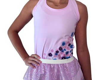 Isabela Inspired Running Shirt Racerback - optional arm sleeves - Wine n Dine Marathon Costume Encanto