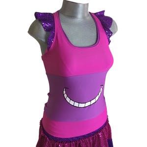 Cheshire Cat Racerback Running Shirt (with ruffles)
