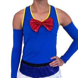 Donald Duck Tanktop mit Racerback | Donald Kostüm mit optionalen Armstulpen