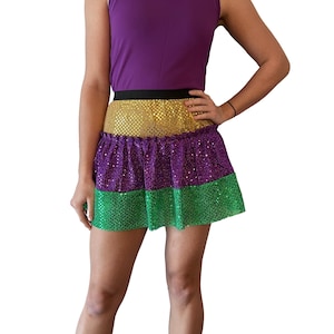 Mardi Gras Running Skirt - New Orleans Marathon Festival Party Parade Skirt