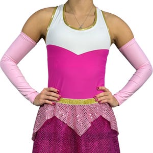 Pink Princess Sleeping Beauty Running Tank Racerback | Aurora w/Optional Arm Sleeves
