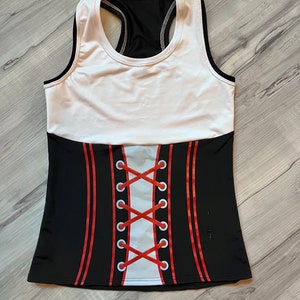 Pirate Corset Racerback Running Shirt | Pirate Costume Gasparilla Skirt Only