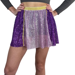 Rapunzel Inspired Running Skirt | Sparkly Purple Skirt