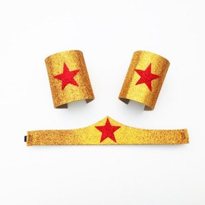 Wonder Women's head band and cuffs