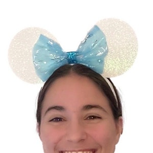 Nonslip Elsa custom Minnie Mouse Bow Ears Headband | Athletic Running Headband for Costume | Disney Ears