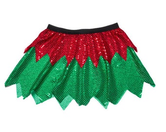 Falda de Duende Navideño Infantil