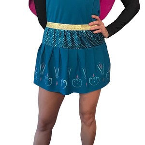 Saia de corrida Coronation inspirada em Elsa