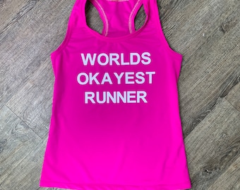 Das weltbeste Runner Racerback Tank-Top | Laufshirt | Athletisches Outfit | Farbe wählen