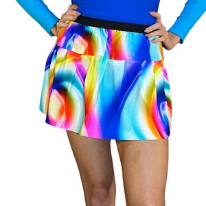 Bird Kevin Running Skirt | Colorful Peacock Skirt Up Costume Athletic Skirt