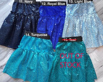 Running Sparkly Skirts MANY COLORS Marathon or Themed Costume Skirt