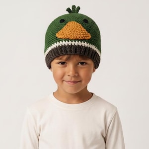 Crochet Duck Hat Pattern | Multiple Sizes Newborn to Adult | PDF Download
