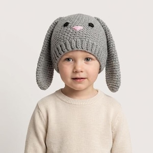 Crochet Bunny Hat Pattern | Multiple Sizes Newborn to Adult | PDF Download
