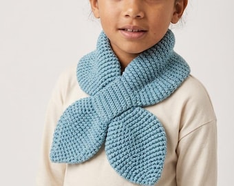 Crochet Keyhole Scarf Pattern | Multiple Sizes Newborn to Adult | PDF Download