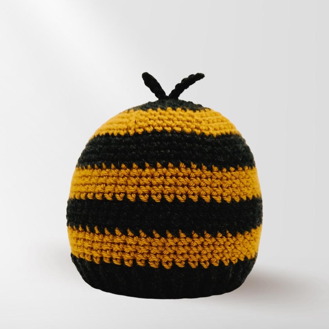 Bee Crochet Hat Pattern - Instant PDF Download, Multiple Sizes for the ...