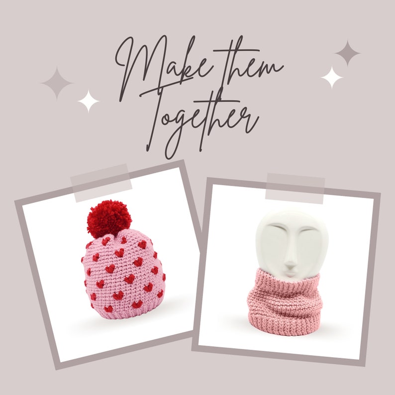 Hearts Crochet Hat Pattern Instant PDF Download, Multiple Sizes from Newborn to Tween image 6