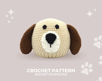 Crochet Pattern for Dog Hat | Bonus Brim and Earflaps Variations | Instant download PDF | Sizes Newborn to Tween | Animal Hat