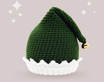 Elf Crochet Hat Pattern - Instant PDF Download, Multiple Sizes from Newborn to Tween