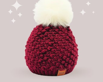 Charming Berries Crochet Hat Pattern - Instant PDF Download, Multiple Sizes from Newborn to Adult