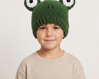 Frog Hat Crochet Pattern PDF - Etsy