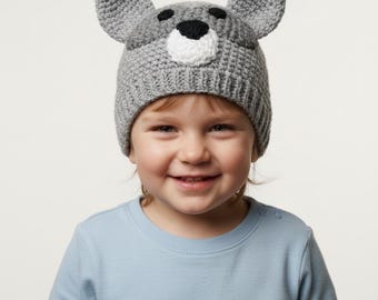 Crochet Raccoon Hat Pattern | Multiple Sizes Newborn to Adult | PDF Download