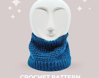 Bare Minimum Crochet Cowl Pattern - Instant PDF Download, Multiple Sizes from Newborn to Adult