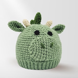 Dragon Crochet Hat Pattern - Instant PDF Download, Multiple Sizes For the Whole Family from Newborn to Adults