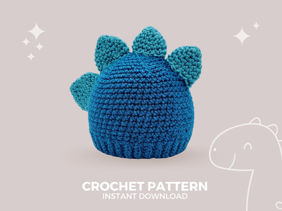 Crochet Pattern for Dinosaur Hat Bonus Brim and Earflaps Etsy
