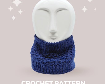 Simply Elegant Crochet Cowl Pattern - Instant PDF Download, Multiple Sizes from Newborn to Adult