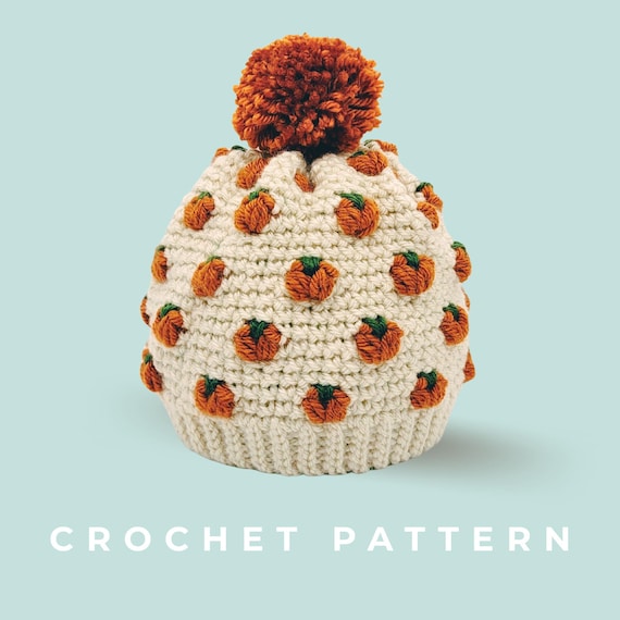 Crochet Pattern - Mini Pumpkin Hat, Multiple Sizes For Kids and Adults
