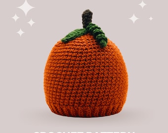 Pumpkin Crochet Hat Pattern - Instant PDF Download, Multiple Sizes from Newborn to Tween