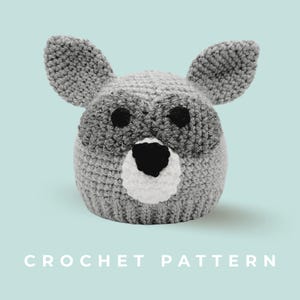Crochet Pattern - Raccoon Hat , Instant PDF Download, Multiple Sizes For Kids and Adults