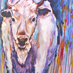 Calling White Buffalo Calf 16'' x 20'' image 3