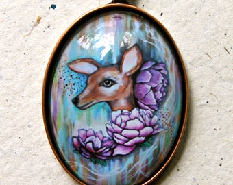 Beauty the Brave (deer with flowers) - Wearable Art