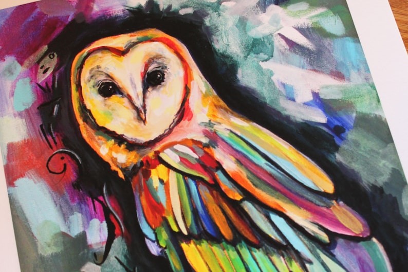 Mystic owl 11'' X 14'' Etsy