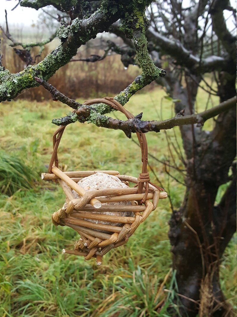Handmade Willow Bird Feeder Etsy