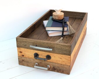 Rustic Reclaimed Wood Serving Tray