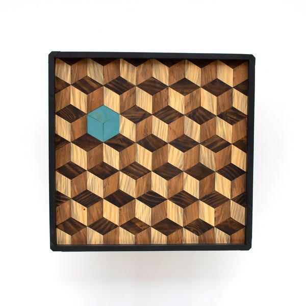 Arte de pared de madera tridimensional hecho a mano - Arte de pared de madera 3D - Decoración del hogar 3D