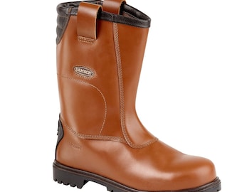SAMSON waxy leather rigger boot with ankle support /& Kick plate S3 HRO SRC