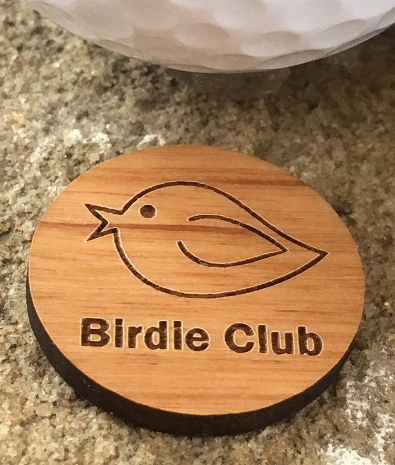 2 Golf Birdie Club Ball Markers Golfing Gift Golf League Etsy
