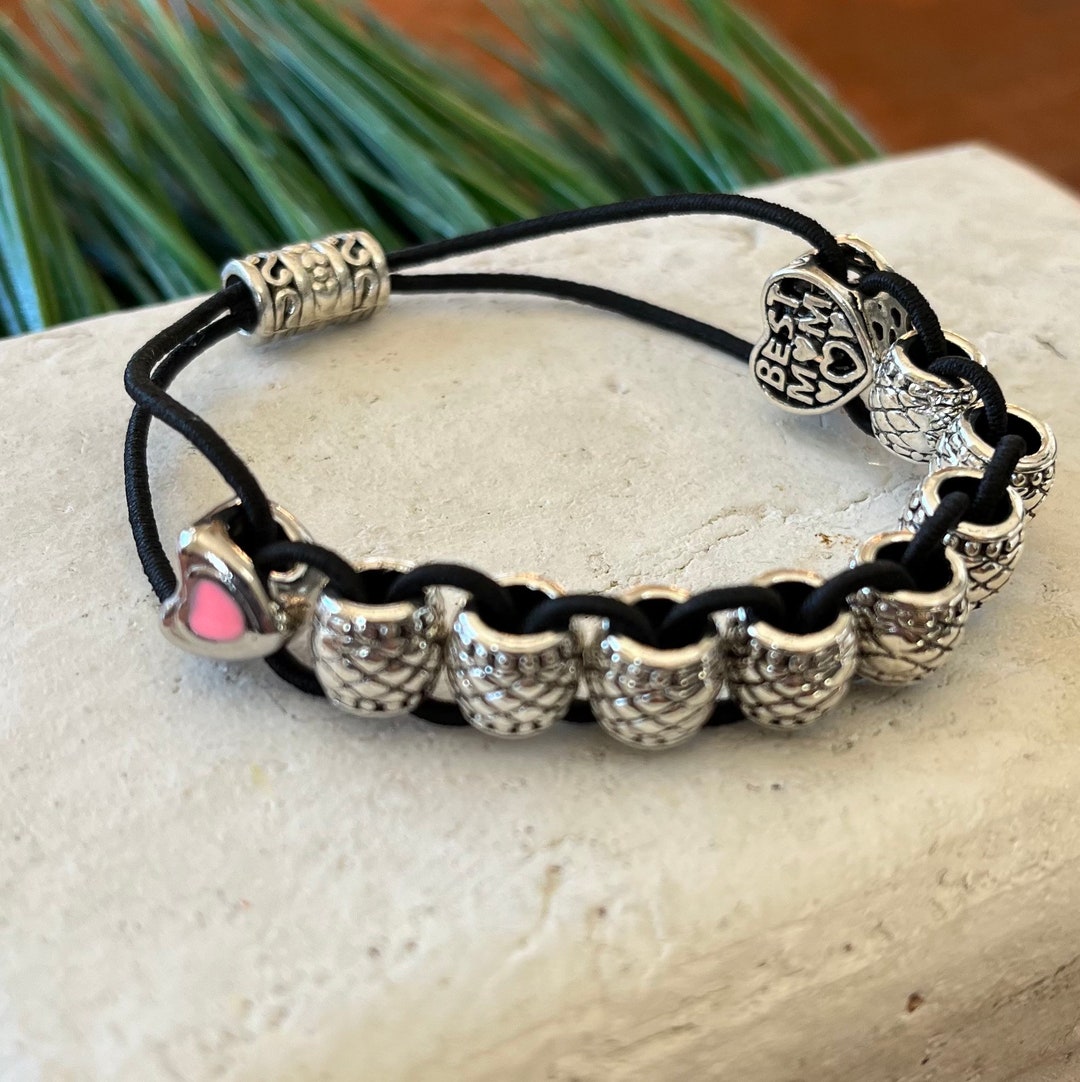 Mom Golf Gift Golfing Stroke Bead Counter Bracelet Love & Best Mom