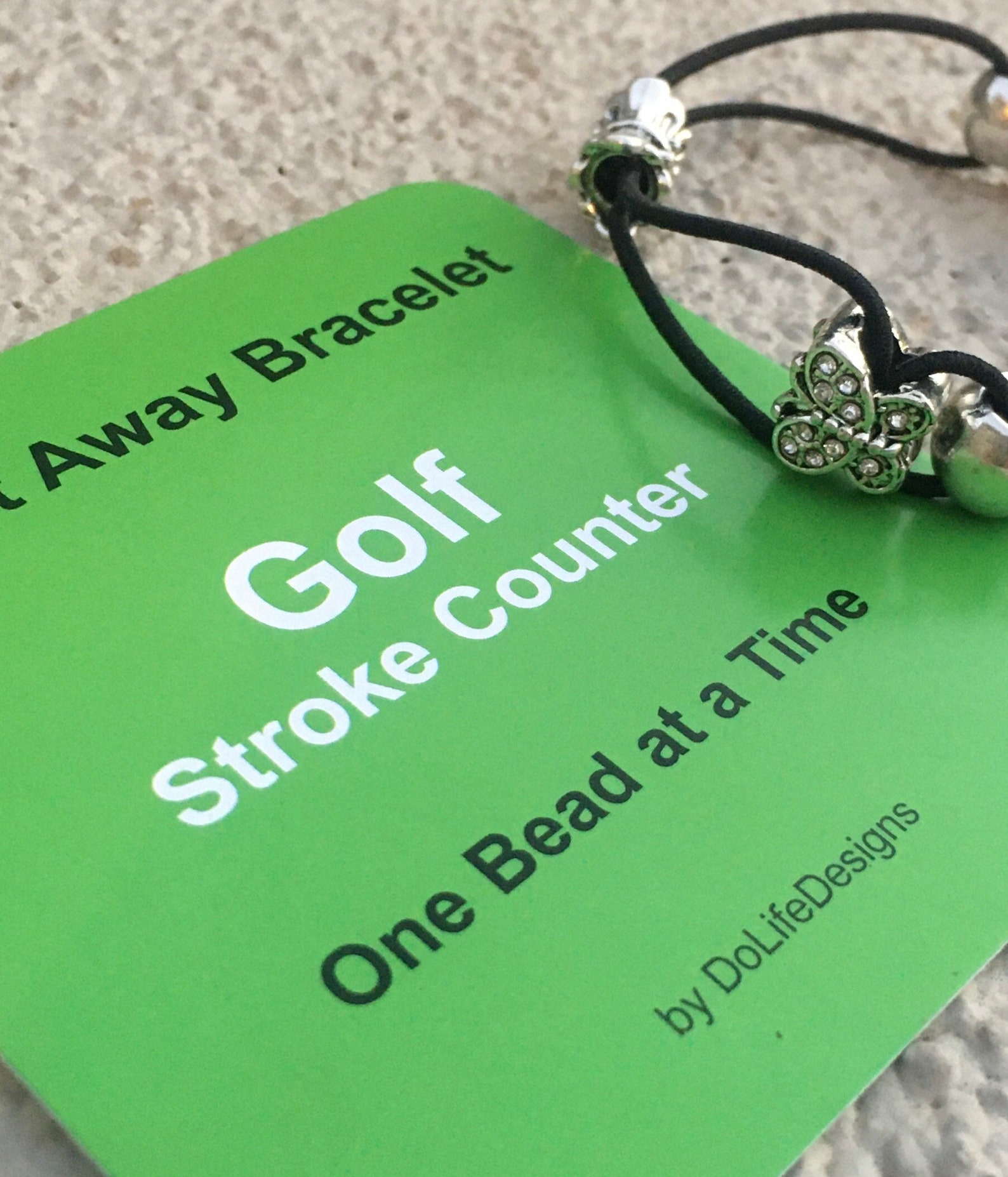 New Design Golf Stroke Counter Bracelet Green or Clear Etsy