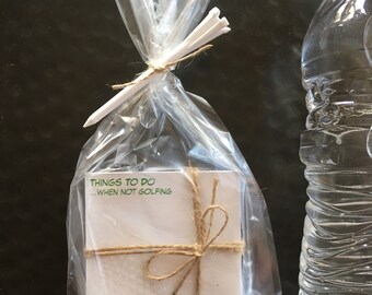 Golfer Gift • Golfing Event Favors • 4 Golf Notepads •“Things To Do When Not Golfing"  post-it sticky notes • Golfer Gift
