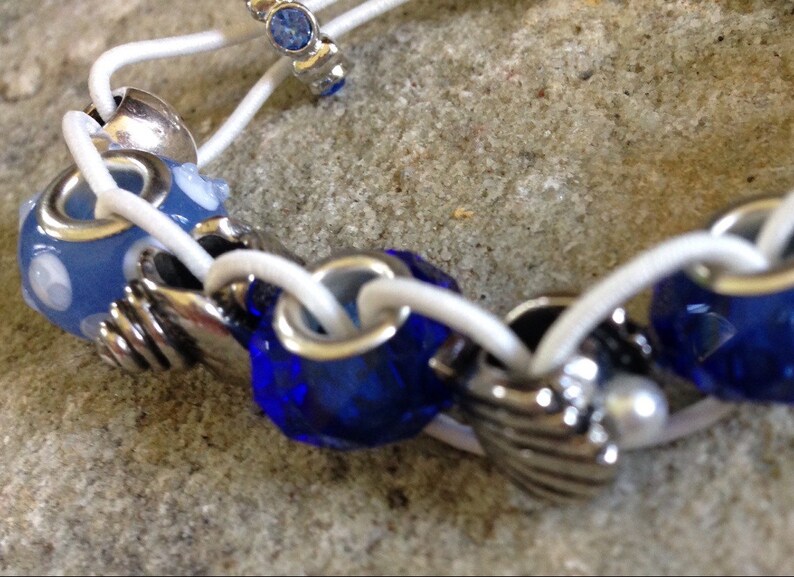 Beach Golf Stroke Counter Bracelet Sea Blue & Shells Beads Etsy