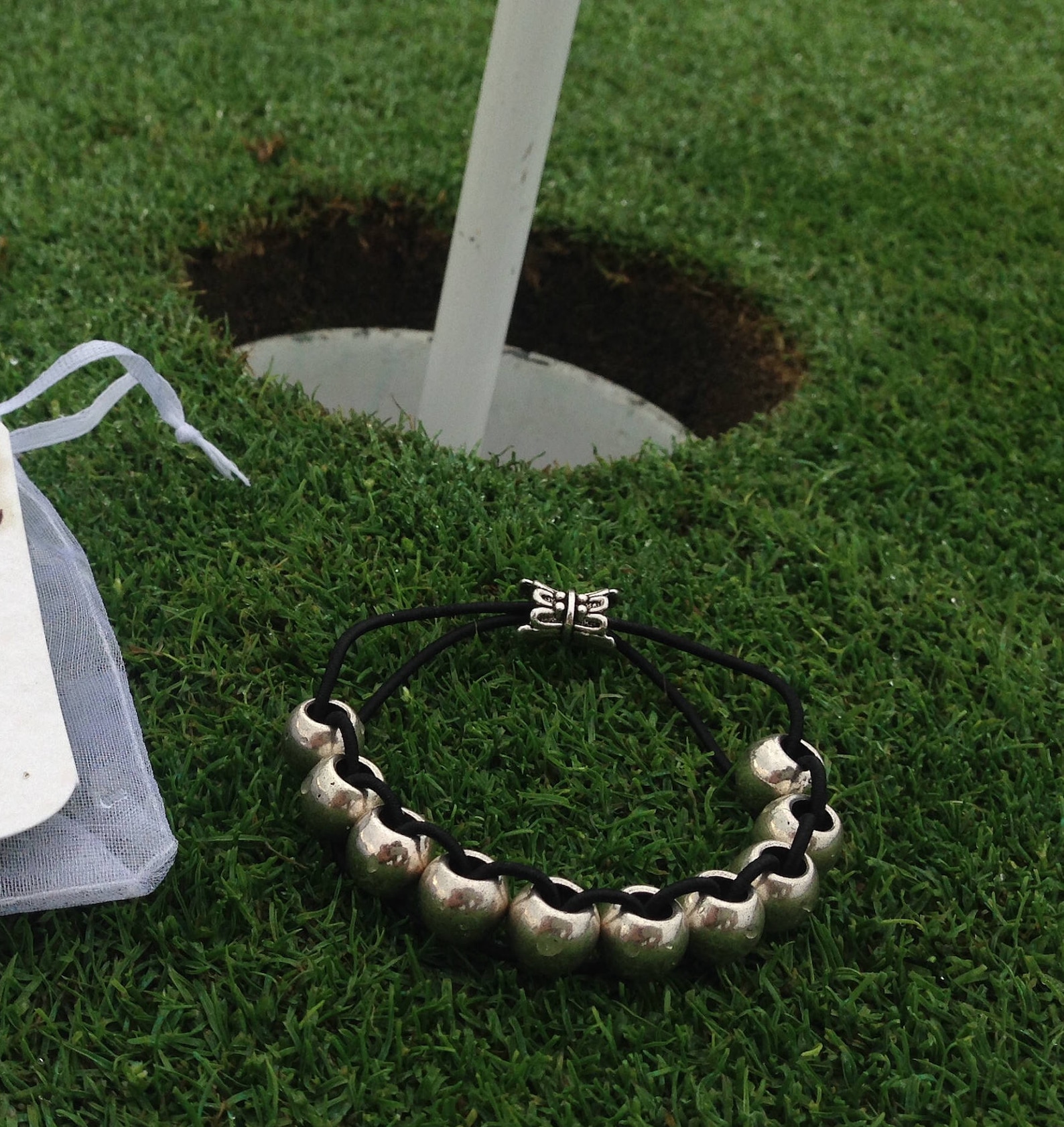 Golf Stroke Counter Bracelet the Classic Stylish Silver Etsy