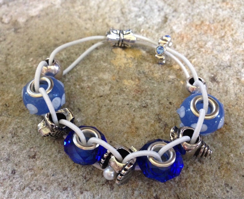 Beach Golf Stroke Counter Bracelet Sea Blue & Shells Beads Etsy