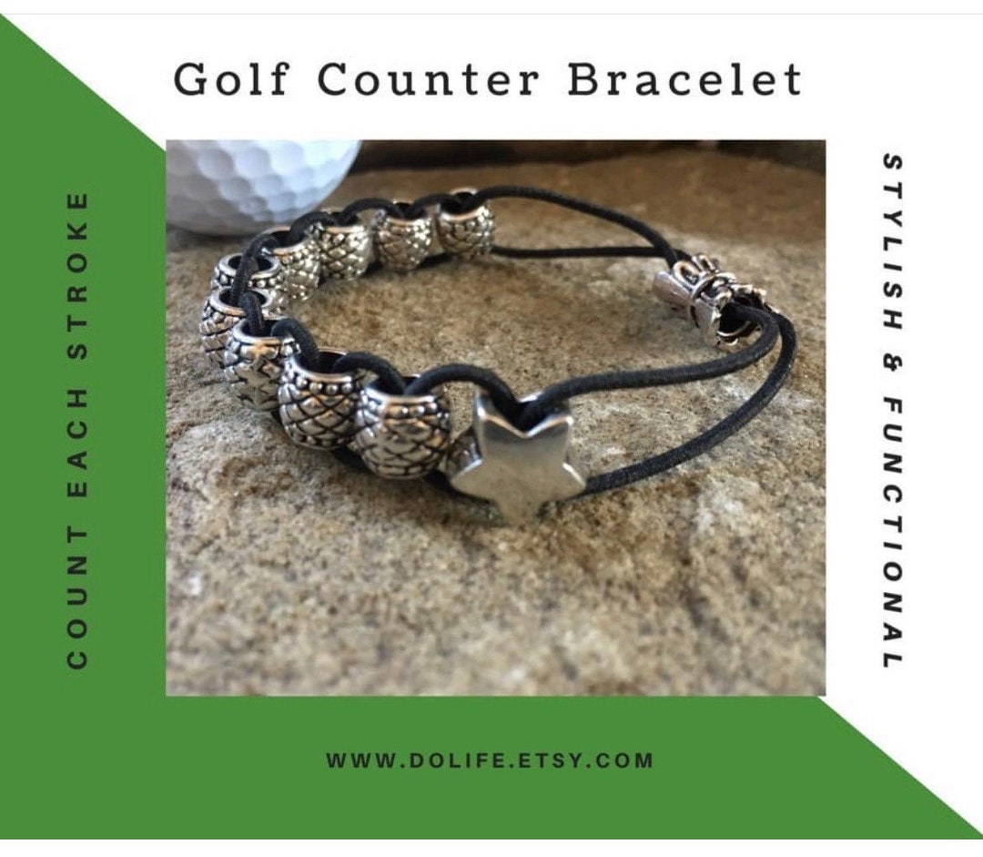Golfing STAR Golf Bead Stroke Counter Bracelet Lower Golfing Handicap